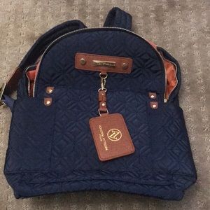 Luxury blue Adrienne Vittadini backpack
